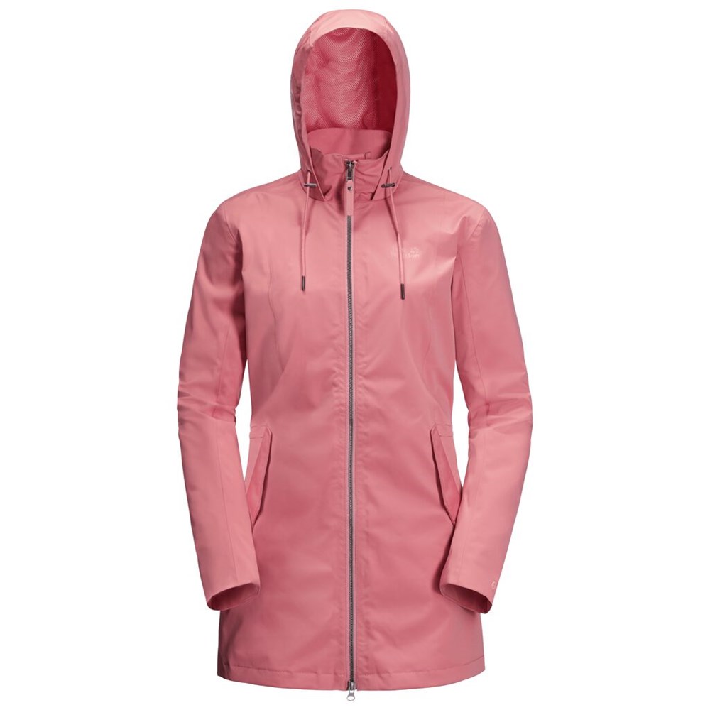 Chaqueta Impermeable Jack Wolfskin Dakar Mujer Rosas | KW2976015