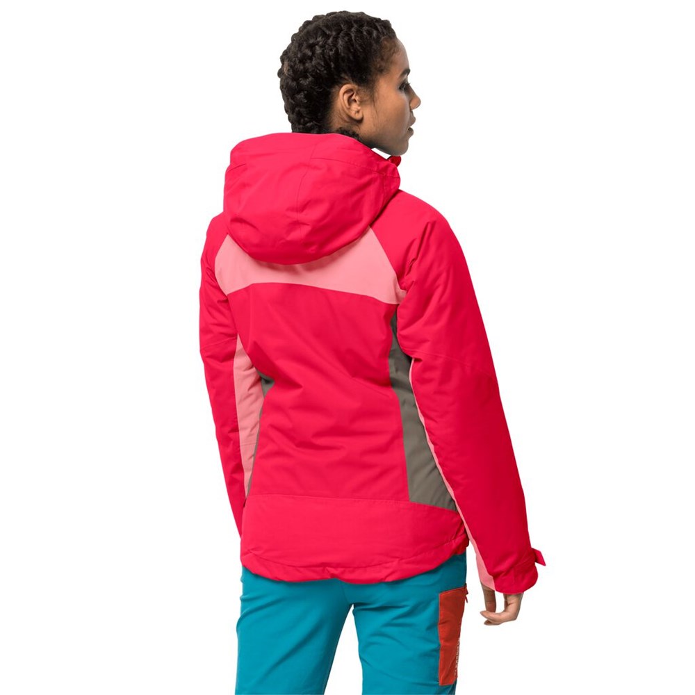 Chaqueta Impermeable Jack Wolfskin Eagle Peak Insulated Mujer Rojos | YO8235016