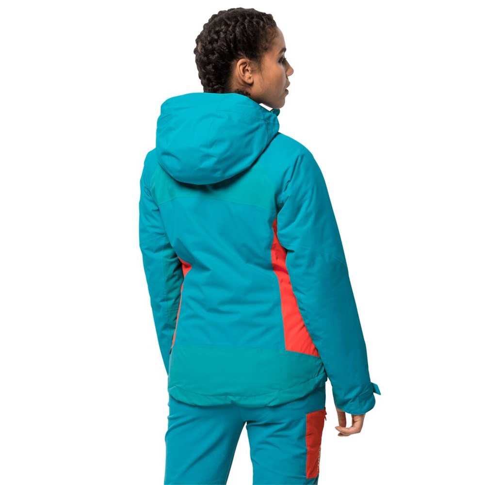 Chaqueta Impermeable Jack Wolfskin Eagle Peak Insulated Mujer Azules Oscuro | NK7328695