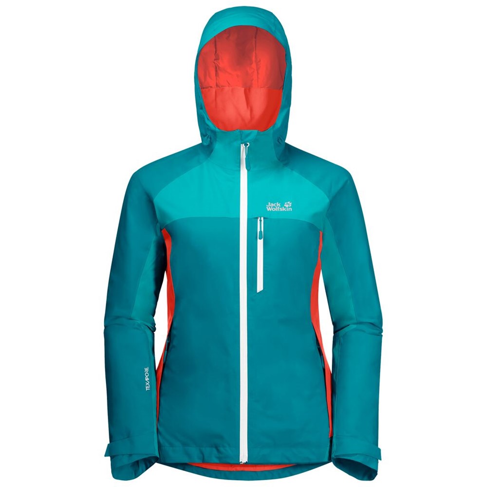 Chaqueta Impermeable Jack Wolfskin Eagle Peak Insulated Mujer Azules Oscuro | NK7328695