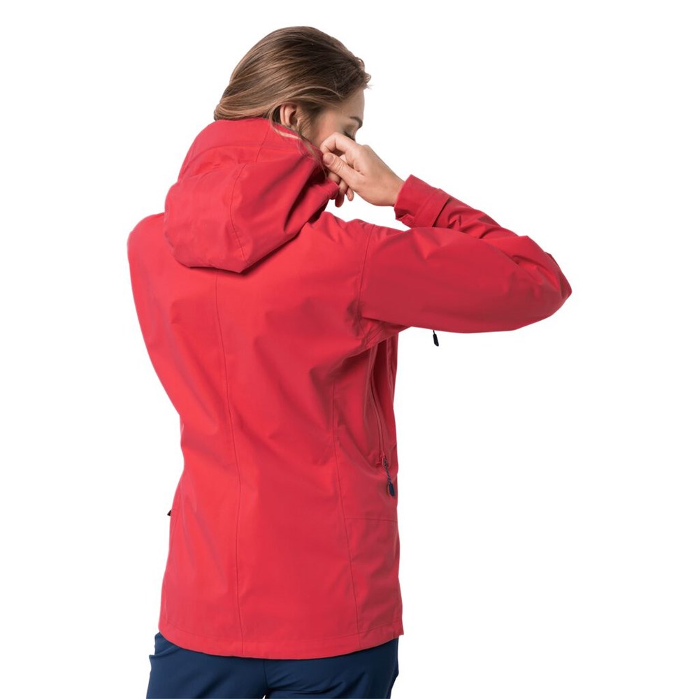 Chaqueta Impermeable Jack Wolfskin Exolight Pro Mujer Rojos | GA0859136