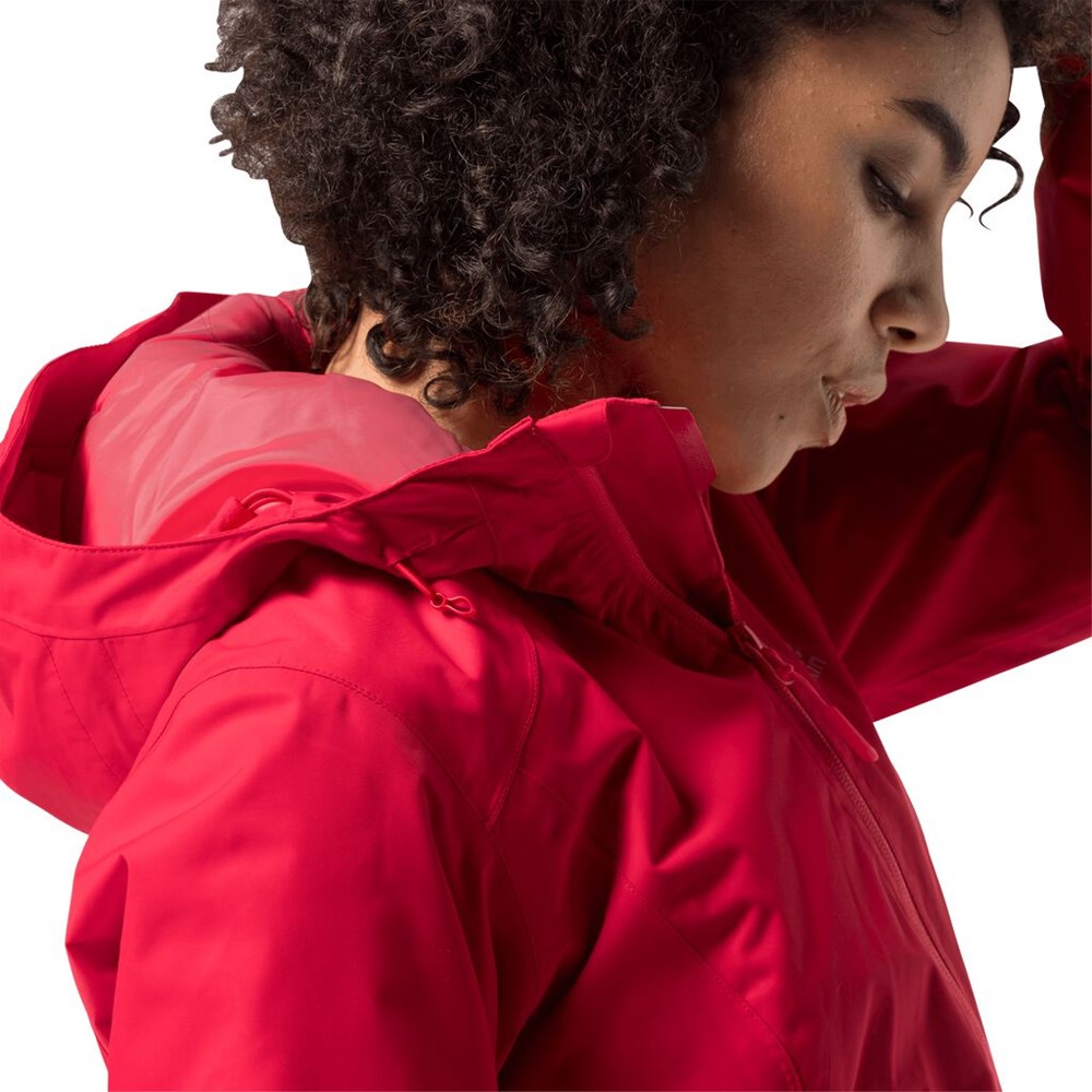 Chaqueta Impermeable Jack Wolfskin Frosty Morning Mujer Rojos | DB2973564