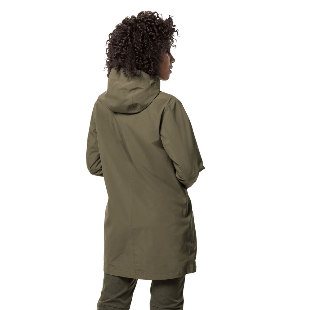 Chaqueta Impermeable Jack Wolfskin Jwp Mujer Grises | RD1946807