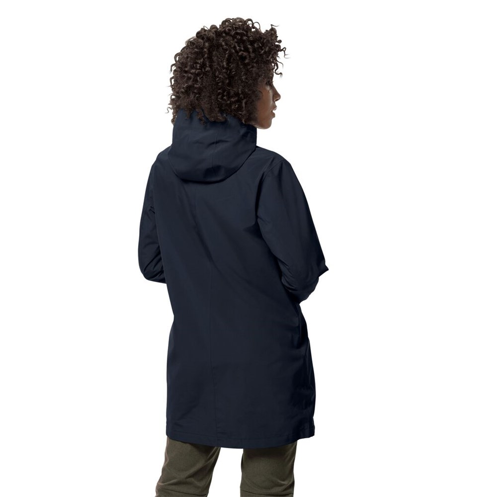 Chaqueta Impermeable Jack Wolfskin Jwp Mujer Azules | SO6104398