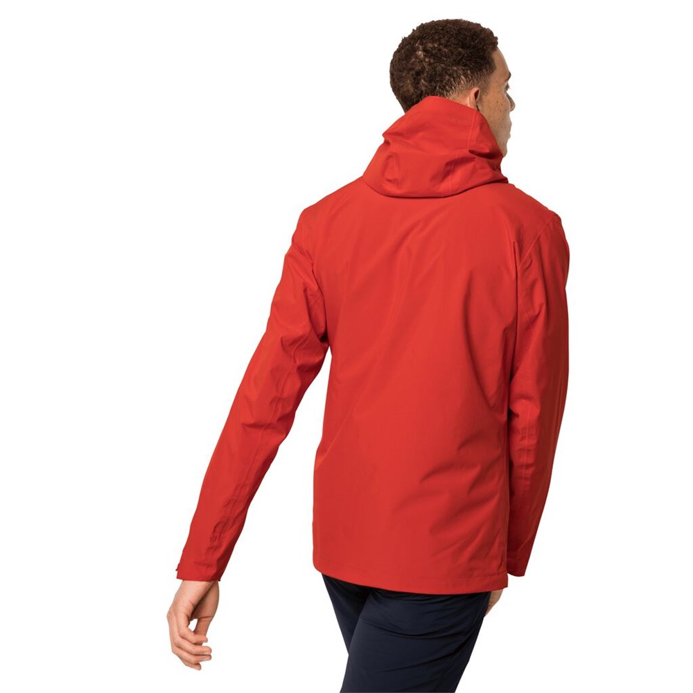 Chaqueta Impermeable Jack Wolfskin Jwp Shell Hombre Naranjas Rojos | BO7548369