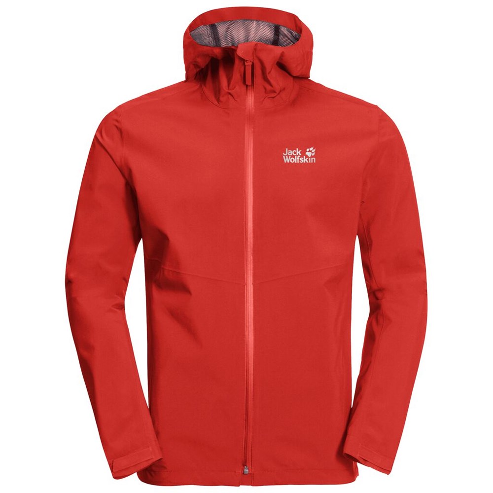 Chaqueta Impermeable Jack Wolfskin Jwp Shell Hombre Naranjas Rojos | BO7548369