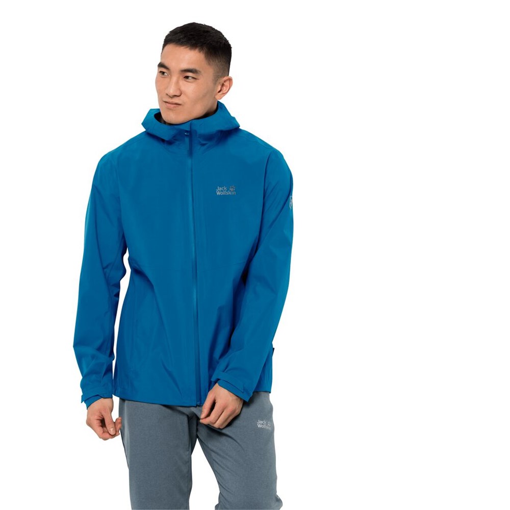 Chaqueta Impermeable Jack Wolfskin Jwp Shell Hombre Azules | PC7048135