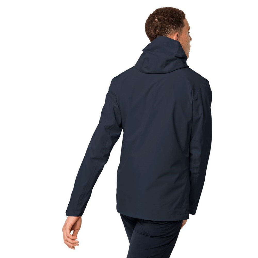 Chaqueta Impermeable Jack Wolfskin Jwp Shell Hombre Azules | UC9617420