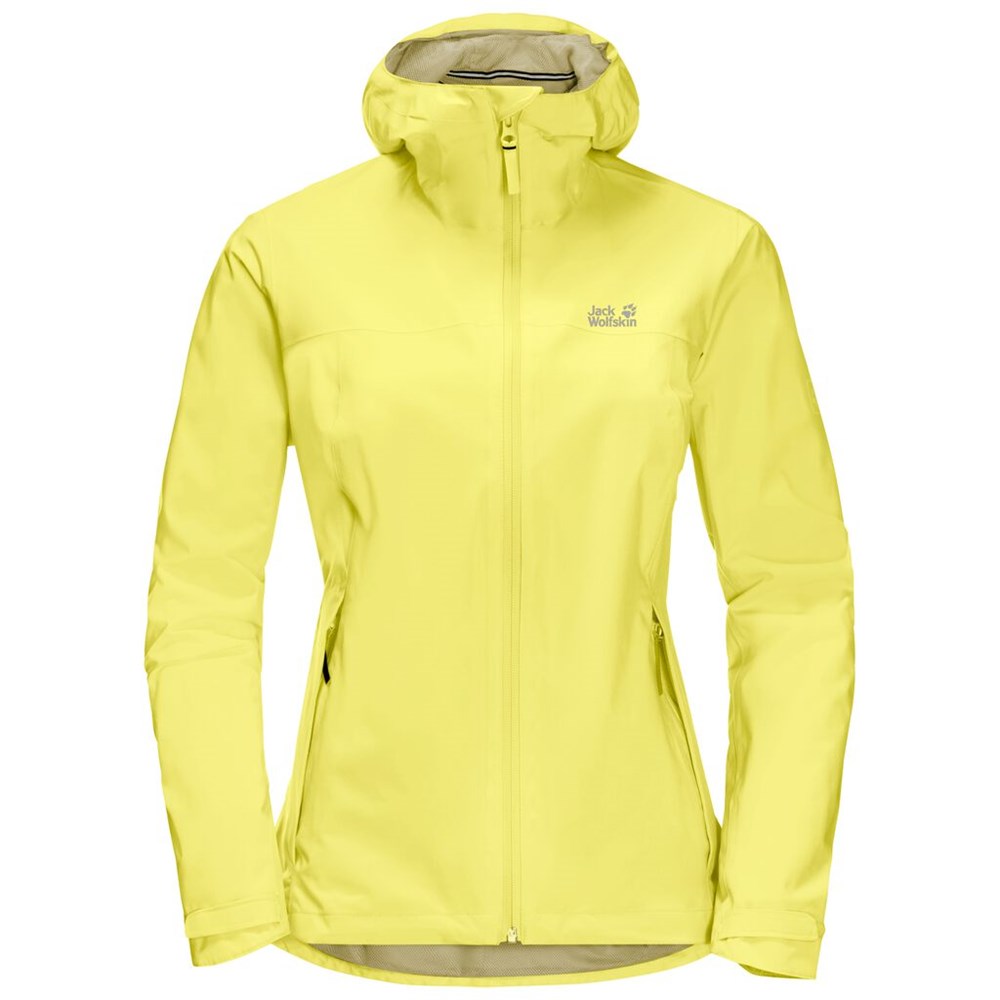 Chaqueta Impermeable Jack Wolfskin Jwp Shell Mujer Amarillos | OG9783526