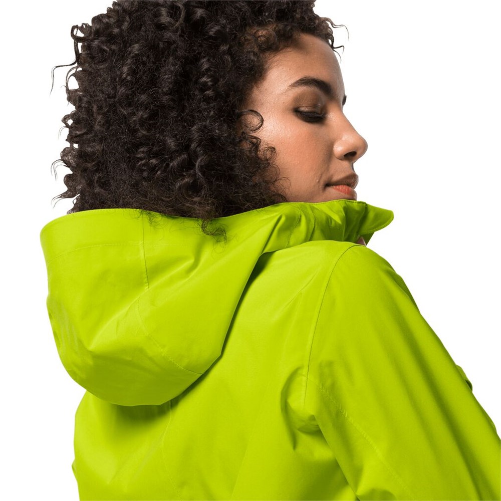 Chaqueta Impermeable Jack Wolfskin Jwp Shell Mujer Verdes Claro | FR5139078