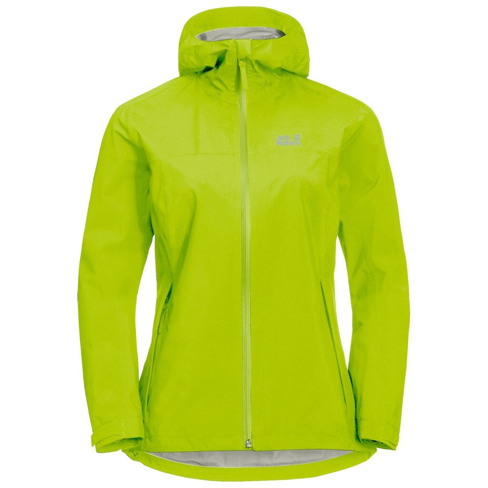 Chaqueta Impermeable Jack Wolfskin Jwp Shell Mujer Verdes Claro | FR5139078