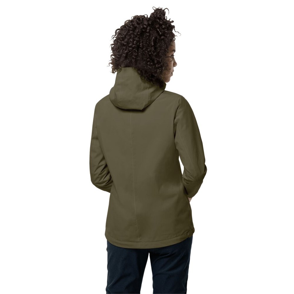 Chaqueta Impermeable Jack Wolfskin Jwp Shell Mujer Grises | QT1786049