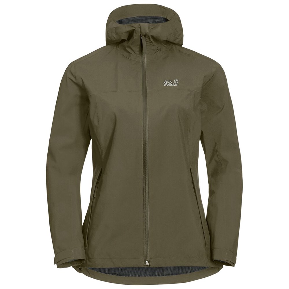 Chaqueta Impermeable Jack Wolfskin Jwp Shell Mujer Grises | QT1786049