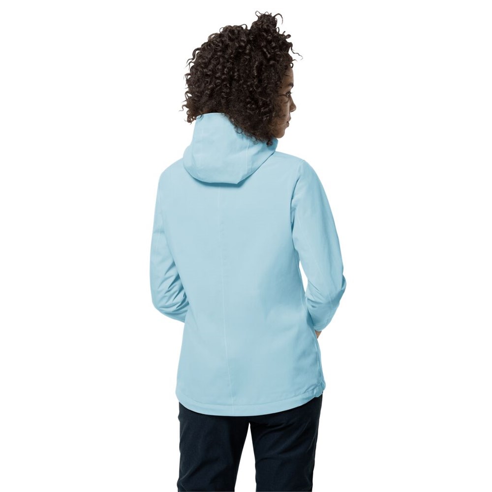 Chaqueta Impermeable Jack Wolfskin Jwp Shell Mujer Azules | ZY8204513