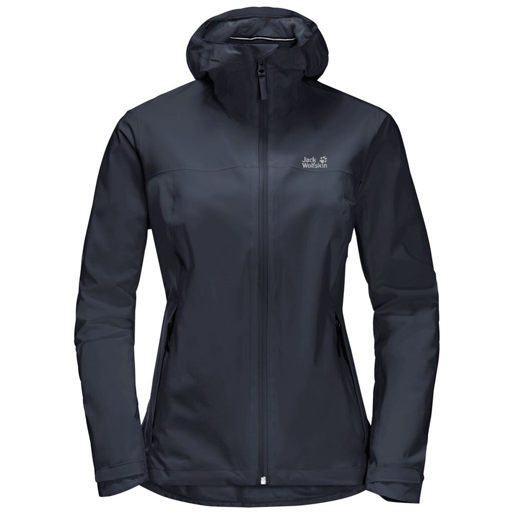 Chaqueta Impermeable Jack Wolfskin Jwp Shell Mujer Azules | GC3915784