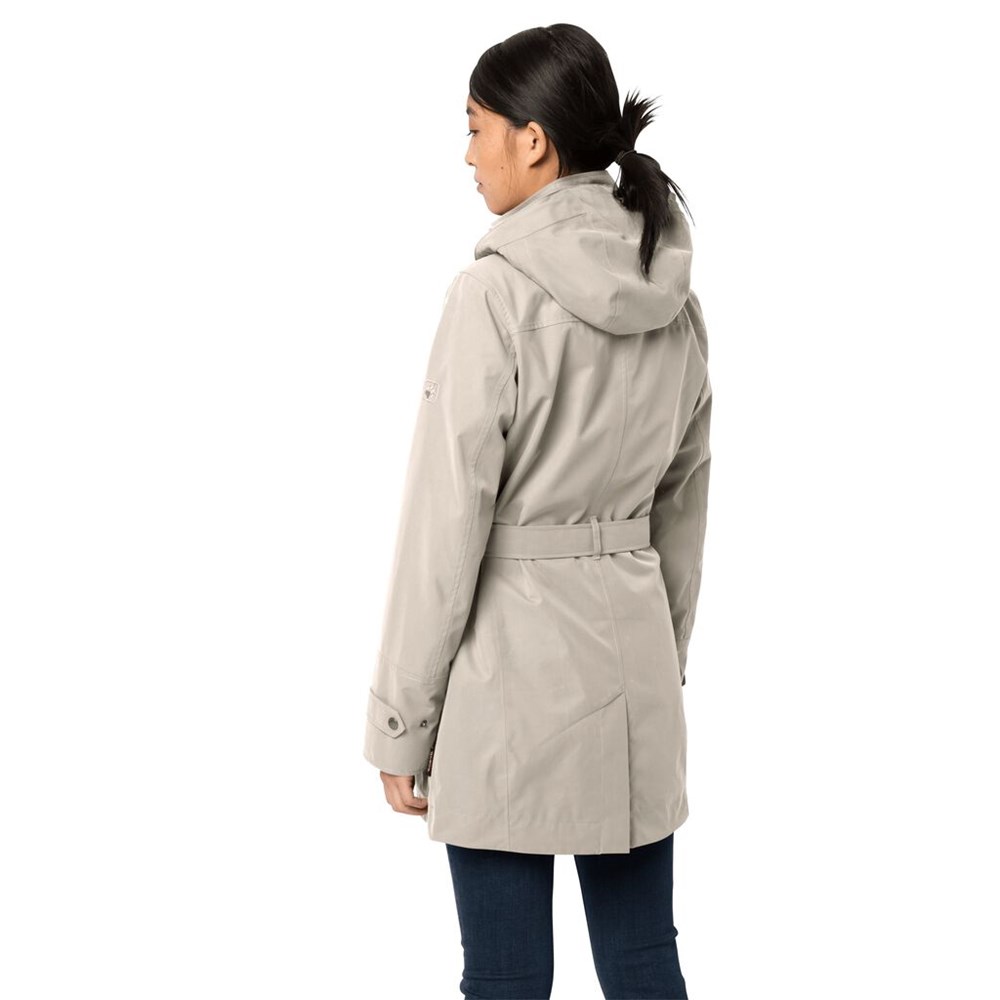 Chaqueta Impermeable Jack Wolfskin Kimberley Mujer Grises | FB5679812