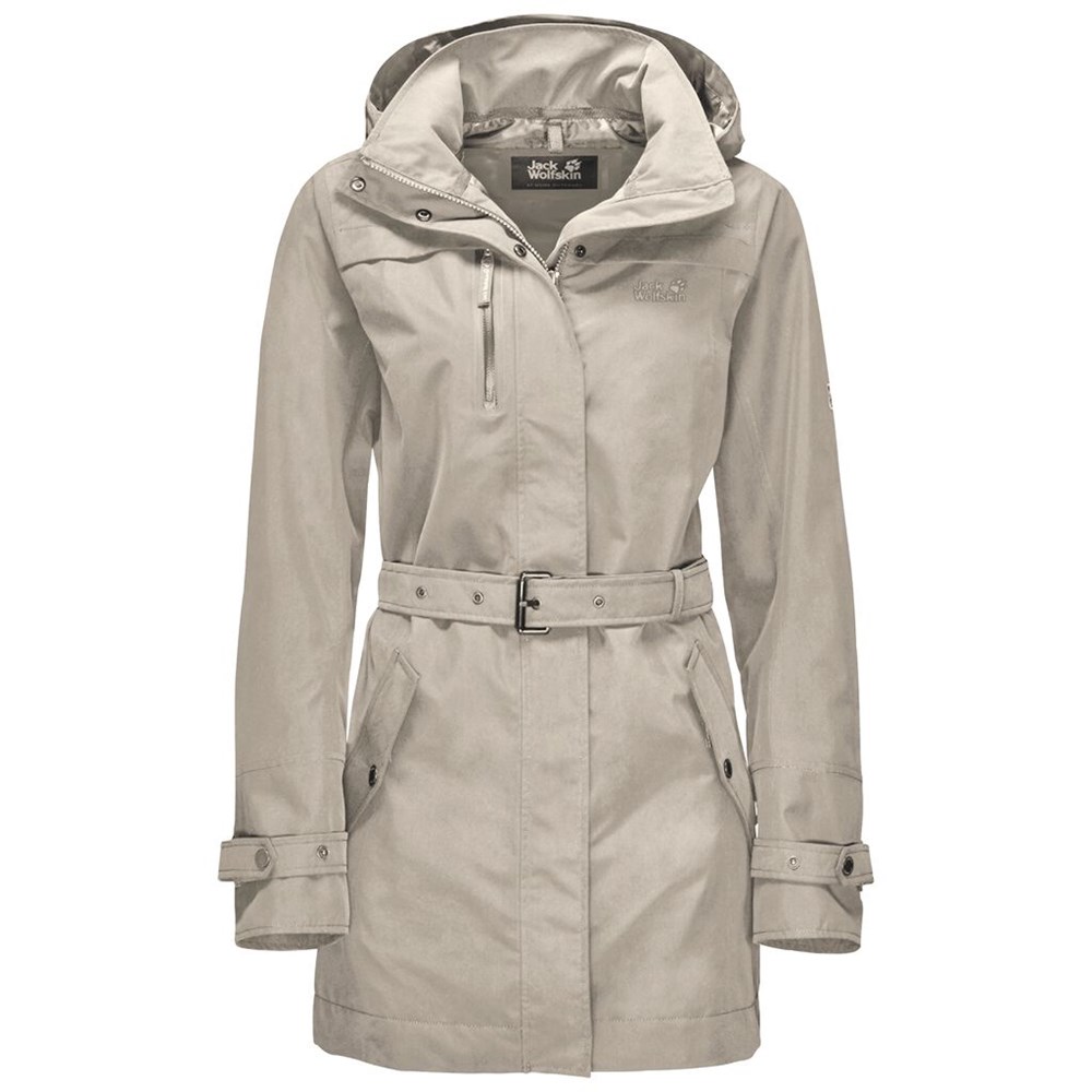 Chaqueta Impermeable Jack Wolfskin Kimberley Mujer Grises | FB5679812