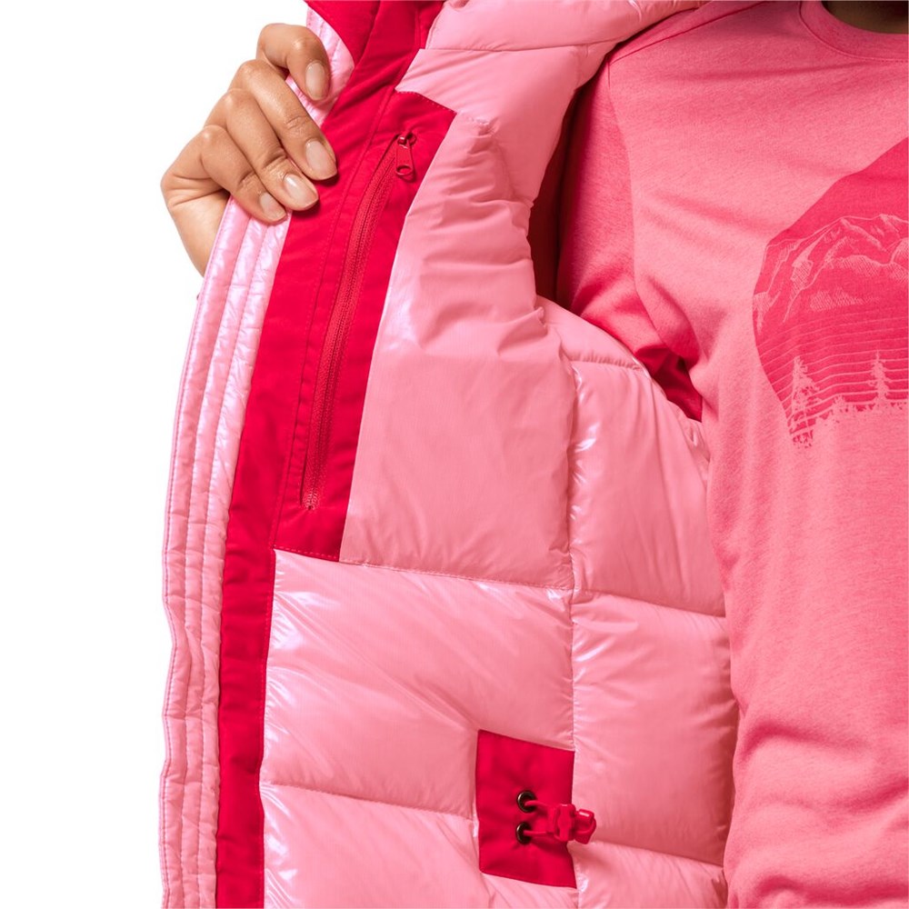 Chaqueta Impermeable Jack Wolfskin North Tech Mujer Rojos | TY7954803