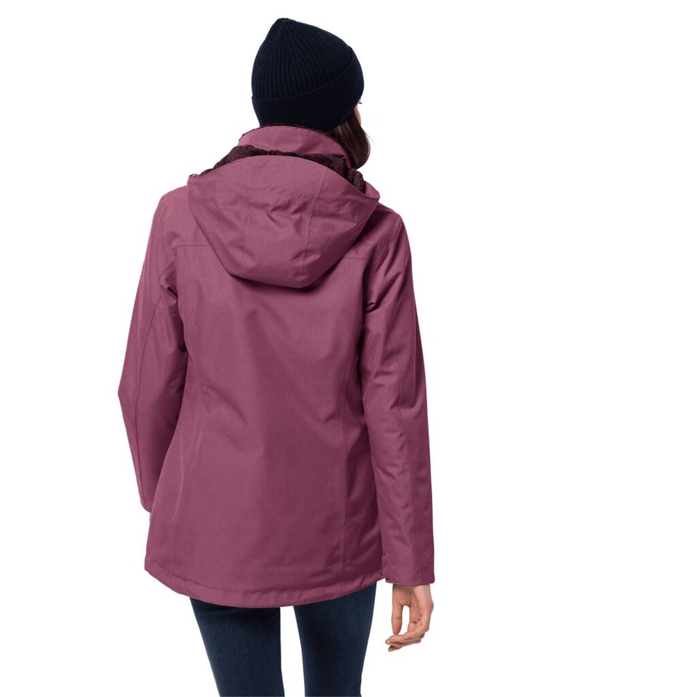 Chaqueta Impermeable Jack Wolfskin Park Avenue Mujer Morados | WT9516348