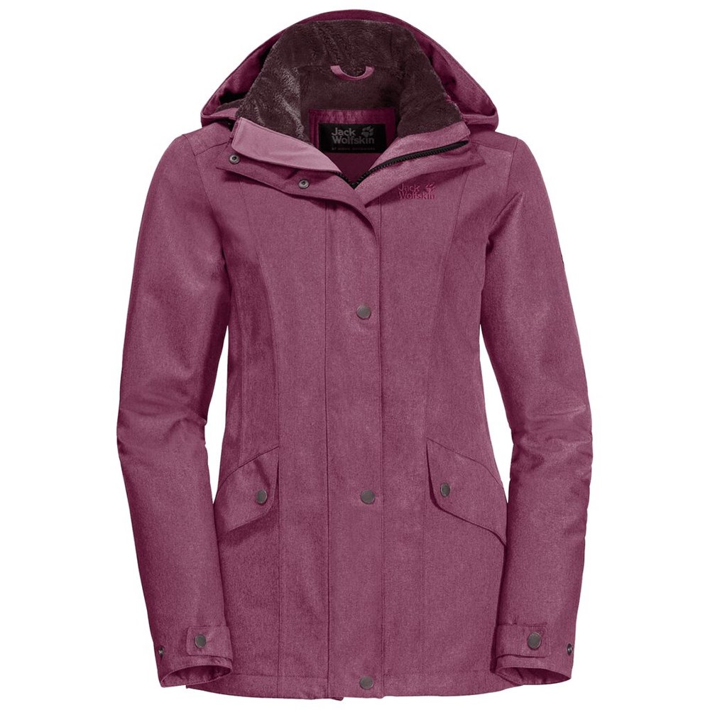 Chaqueta Impermeable Jack Wolfskin Park Avenue Mujer Morados | WT9516348