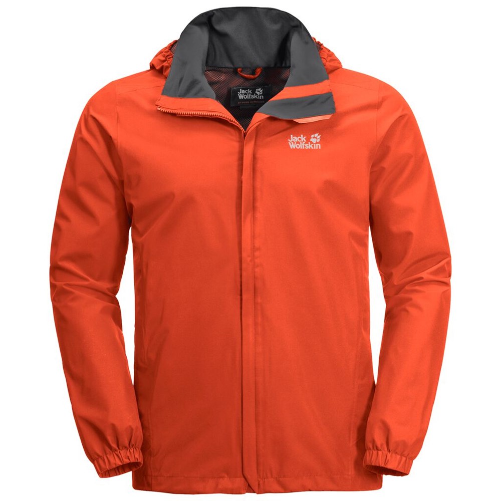 Chaqueta Impermeable Jack Wolfskin Stormy Point Hombre Rojos | ME2507318