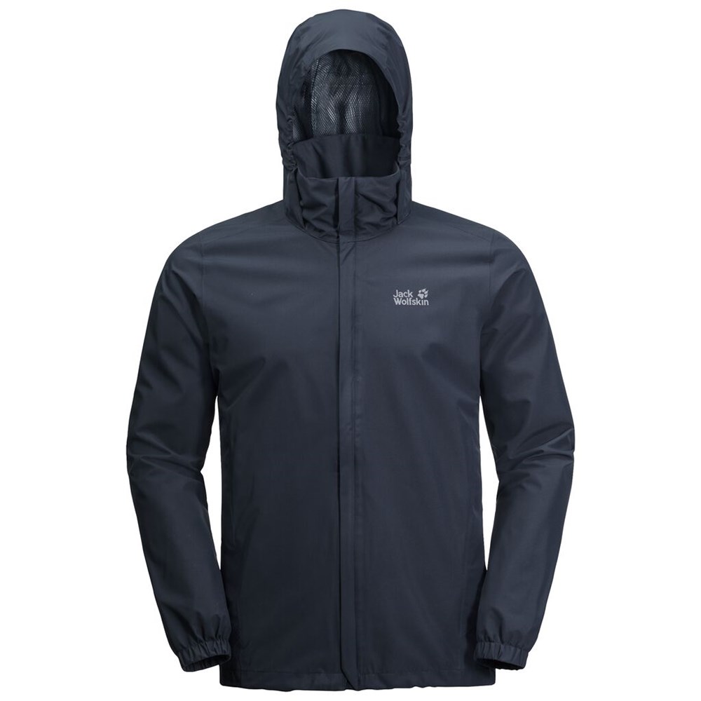 Chaqueta Impermeable Jack Wolfskin Stormy Point Hombre Azules | NT5234187