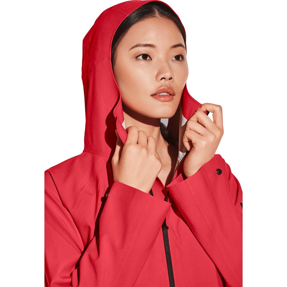 Chaqueta Impermeable Jack Wolfskin Stormshell Mujer Rojos | GS5390467