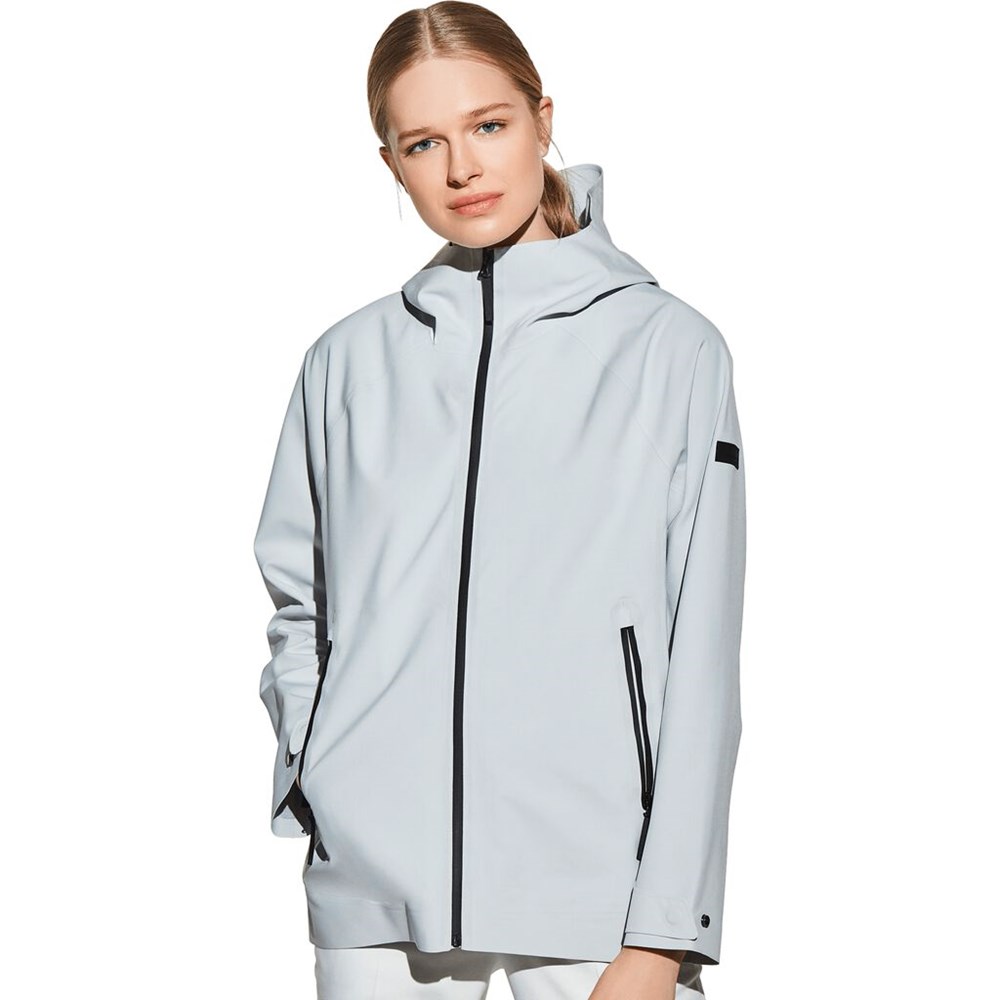 Chaqueta Impermeable Jack Wolfskin Stormshell Mujer Grises | ZY8451762