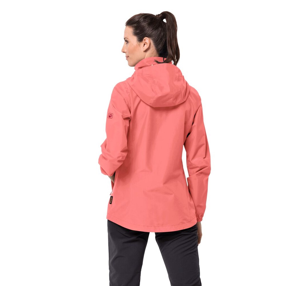 Chaqueta Impermeable Jack Wolfskin Stormy Point Mujer Rosas | BC3907421