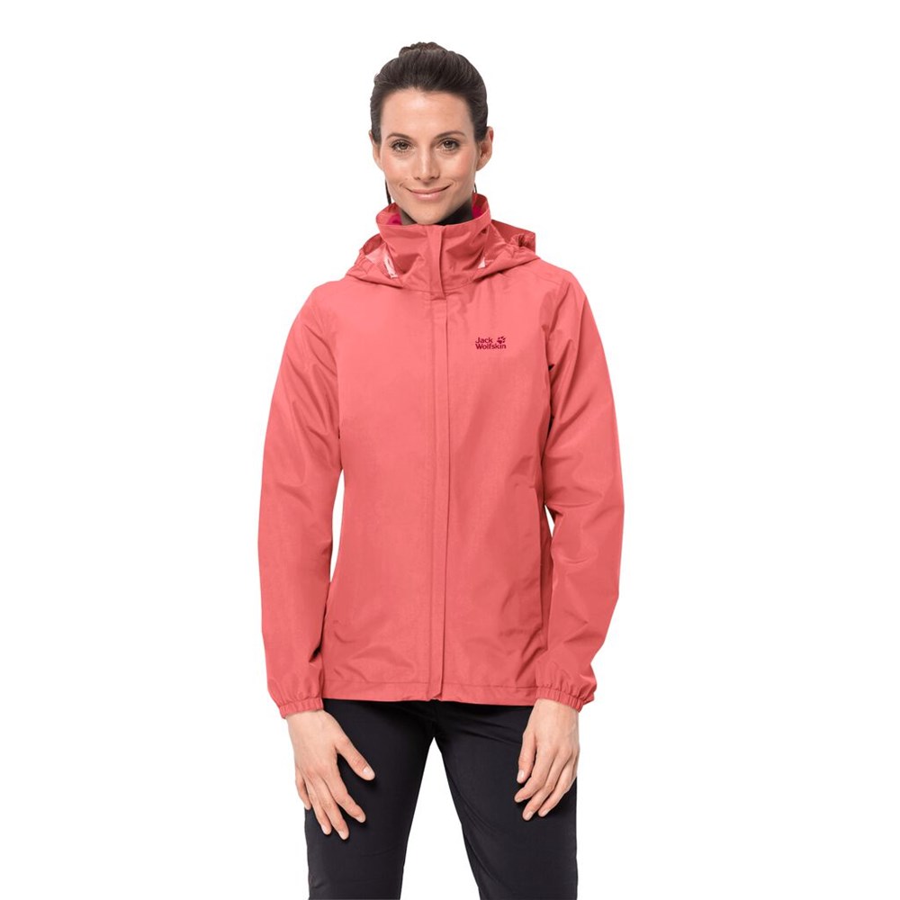 Chaqueta Impermeable Jack Wolfskin Stormy Point Mujer Rosas | BC3907421