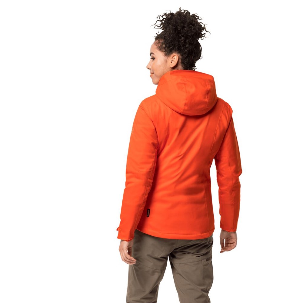 Chaqueta Impermeable Jack Wolfskin Troposphere Mujer Rojos | XG3897620