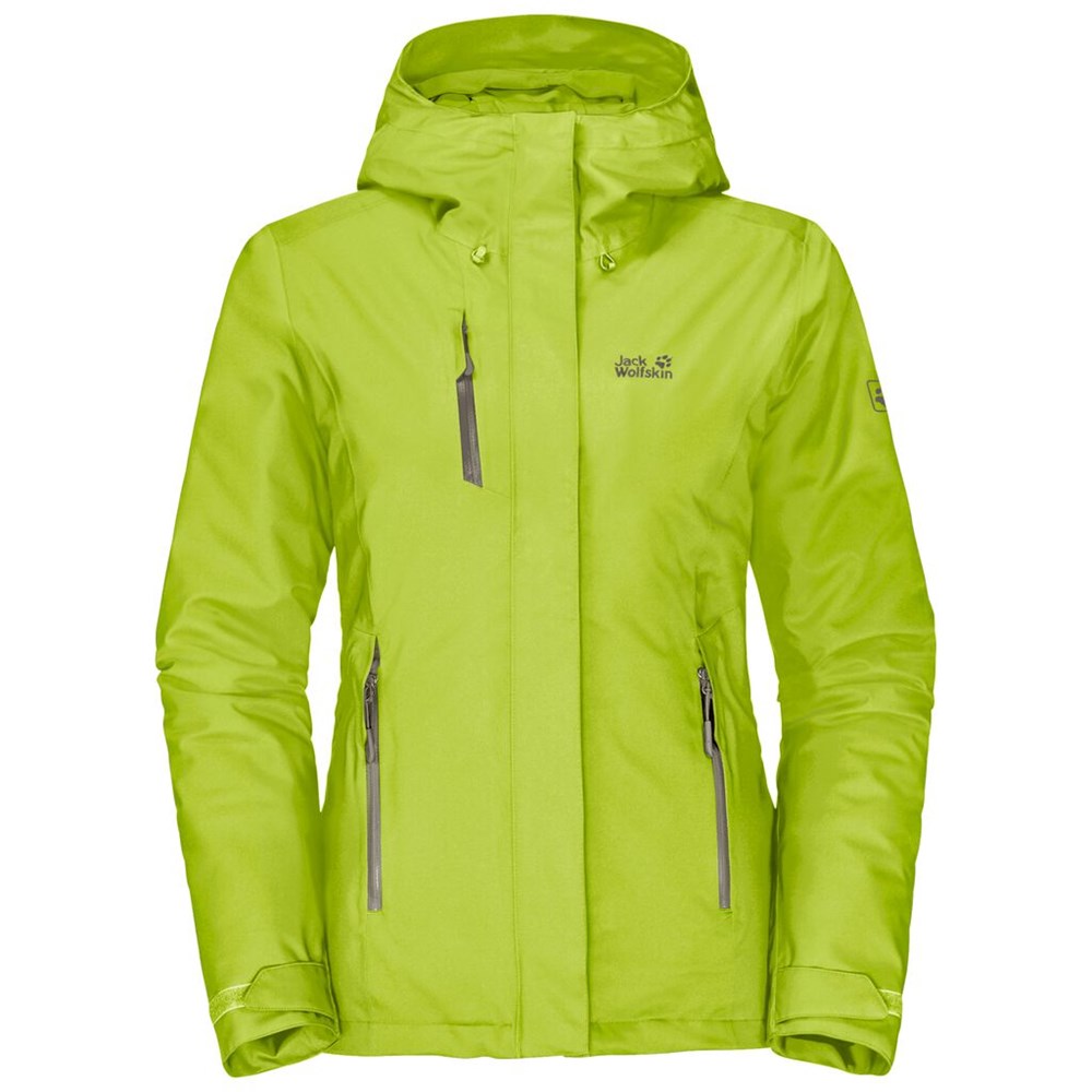 Chaqueta Impermeable Jack Wolfskin Troposphere Mujer Verdes Claro | OW4805712