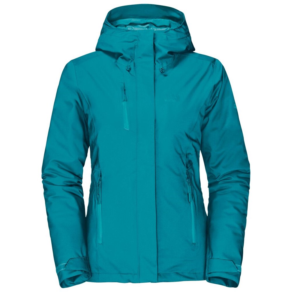 Chaqueta Impermeable Jack Wolfskin Troposphere Mujer Azules Oscuro | RC8193527