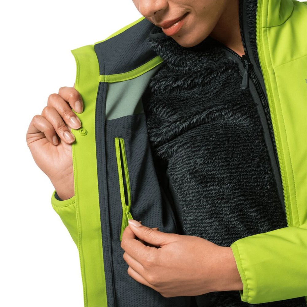 Chaqueta Softshell Jack Wolfskin Delta Tour Mujer Verdes Claro | ML5740318