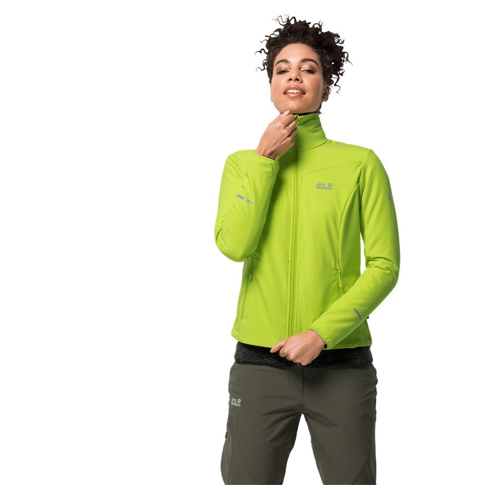 Chaqueta Softshell Jack Wolfskin Delta Tour Mujer Verdes Claro | ML5740318