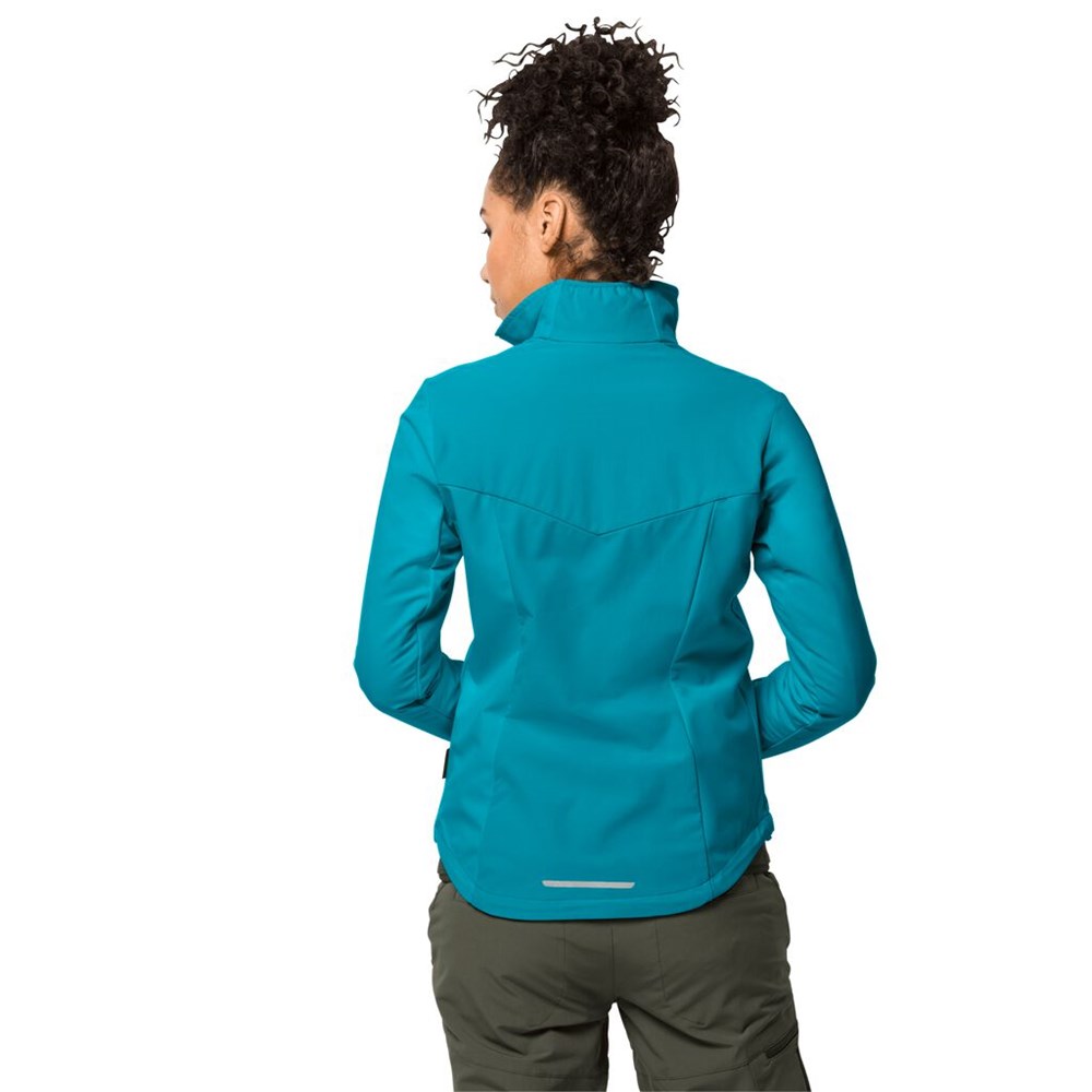 Chaqueta Softshell Jack Wolfskin Delta Tour Mujer Azules Oscuro | UZ7164028