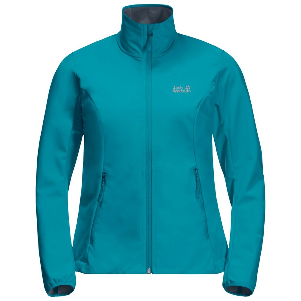 Chaqueta Softshell Jack Wolfskin Delta Tour Mujer Azules Oscuro | UZ7164028