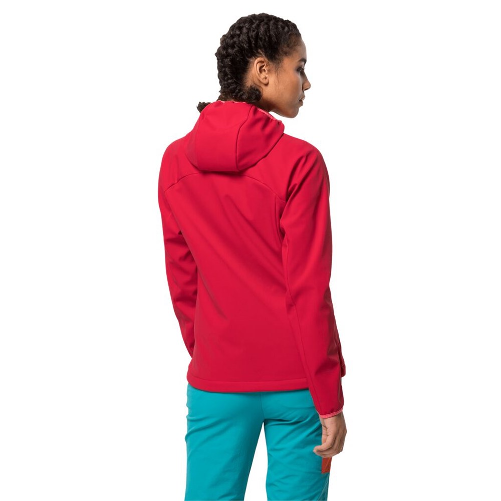 Chaqueta Softshell Jack Wolfskin Eagle Peak Mujer Rojos | NF3145672