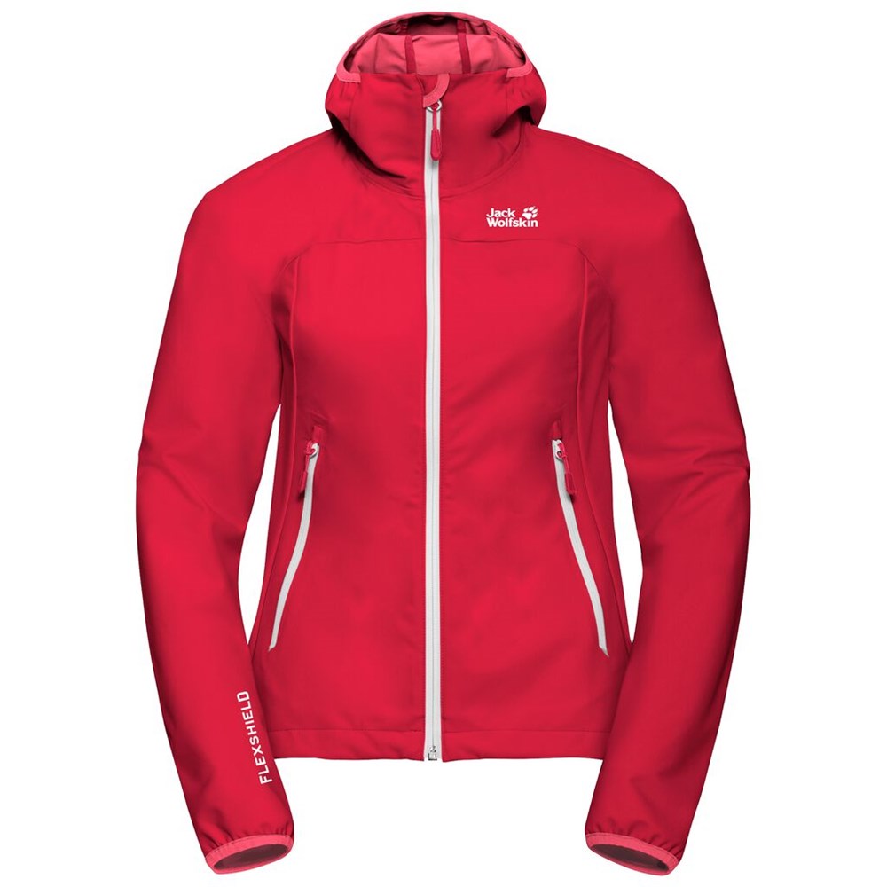 Chaqueta Softshell Jack Wolfskin Eagle Peak Mujer Rojos | NF3145672