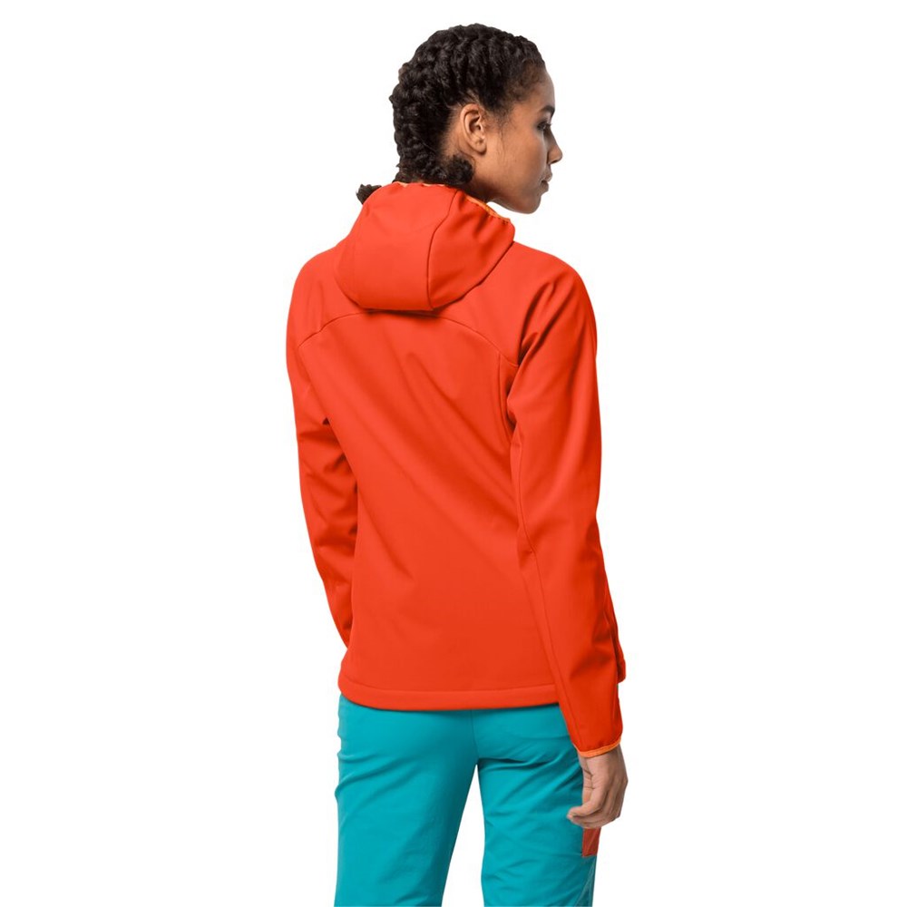 Chaqueta Softshell Jack Wolfskin Eagle Peak Mujer Rojos | FA1479320