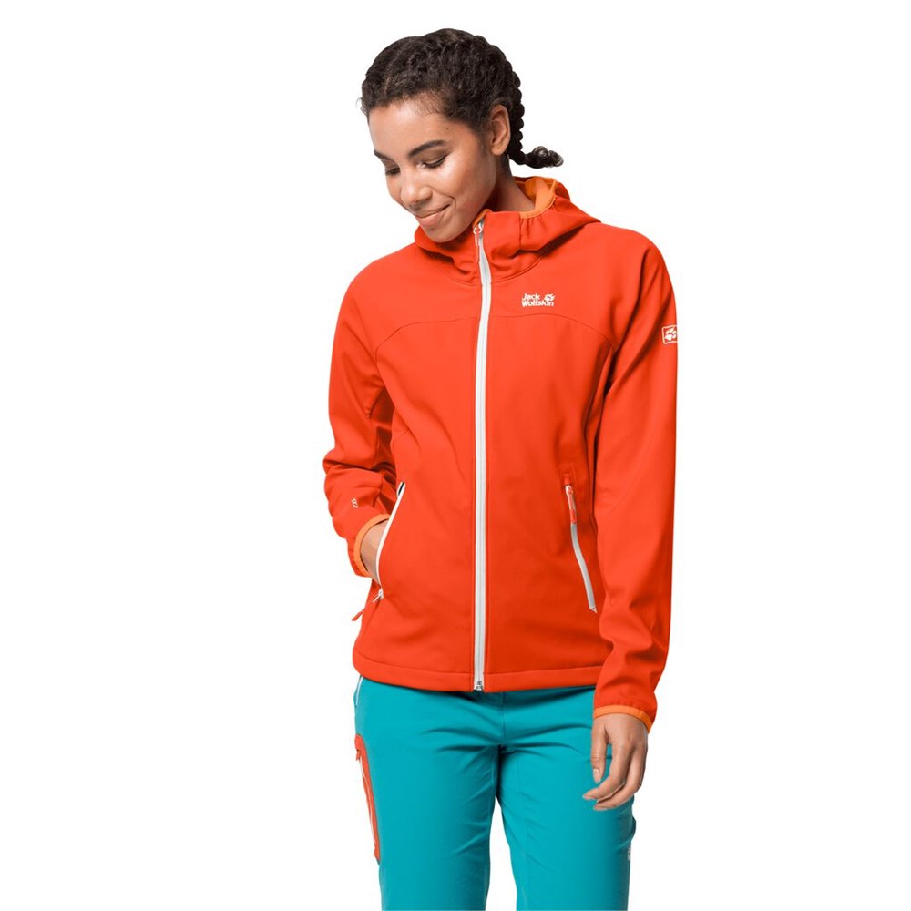 Chaqueta Softshell Jack Wolfskin Eagle Peak Mujer Rojos | FA1479320