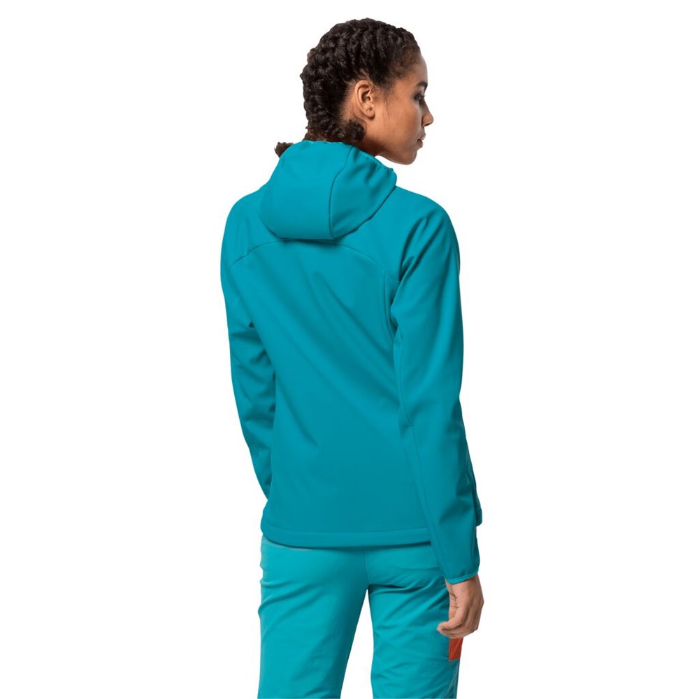 Chaqueta Softshell Jack Wolfskin Eagle Peak Mujer Azules Oscuro | UV9128574