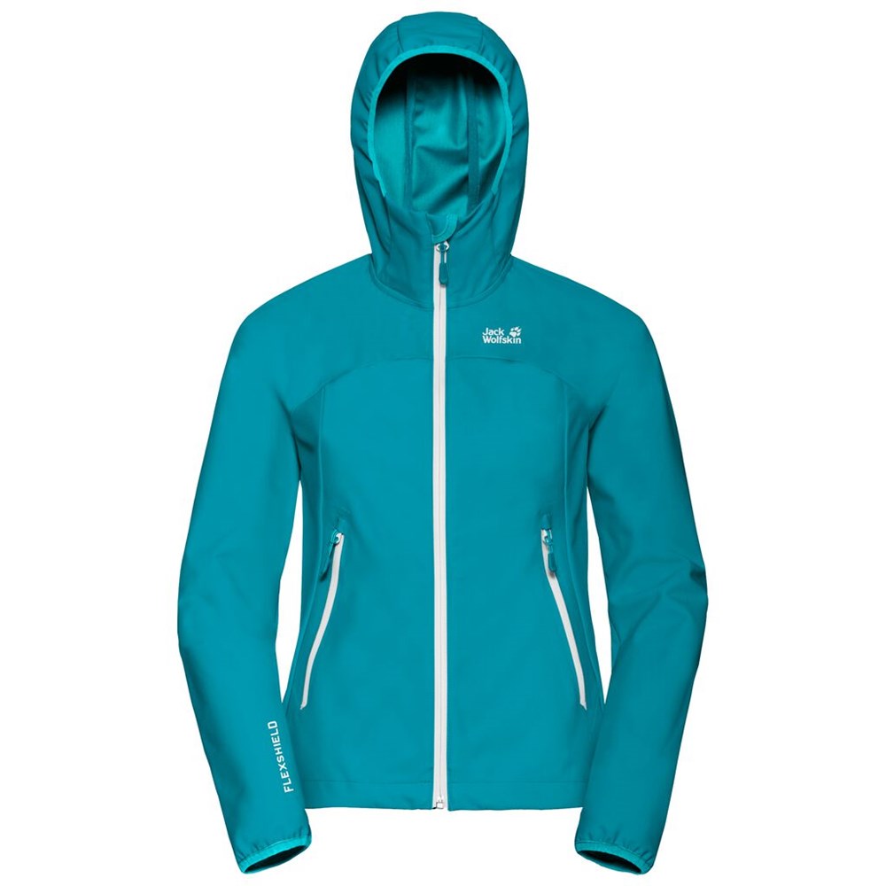 Chaqueta Softshell Jack Wolfskin Eagle Peak Mujer Azules Oscuro | UV9128574