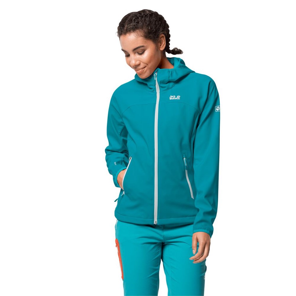 Chaqueta Softshell Jack Wolfskin Eagle Peak Mujer Azules Oscuro | UV9128574