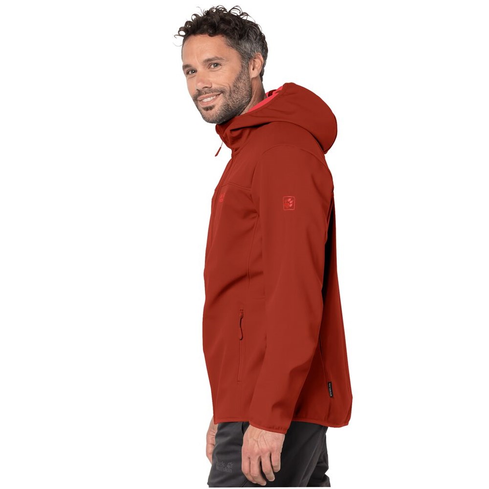 Chaqueta Softshell Jack Wolfskin Northern Point Hombre Rojos | TD5860713