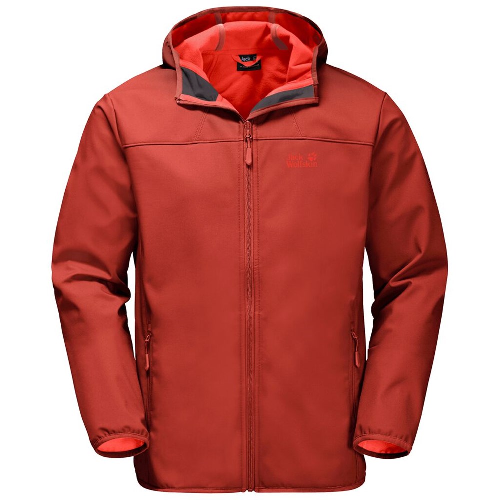 Chaqueta Softshell Jack Wolfskin Northern Point Hombre Rojos | TD5860713