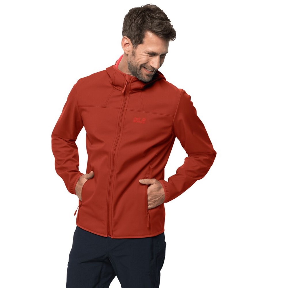 Chaqueta Softshell Jack Wolfskin Northern Point Hombre Rojos | TD5860713