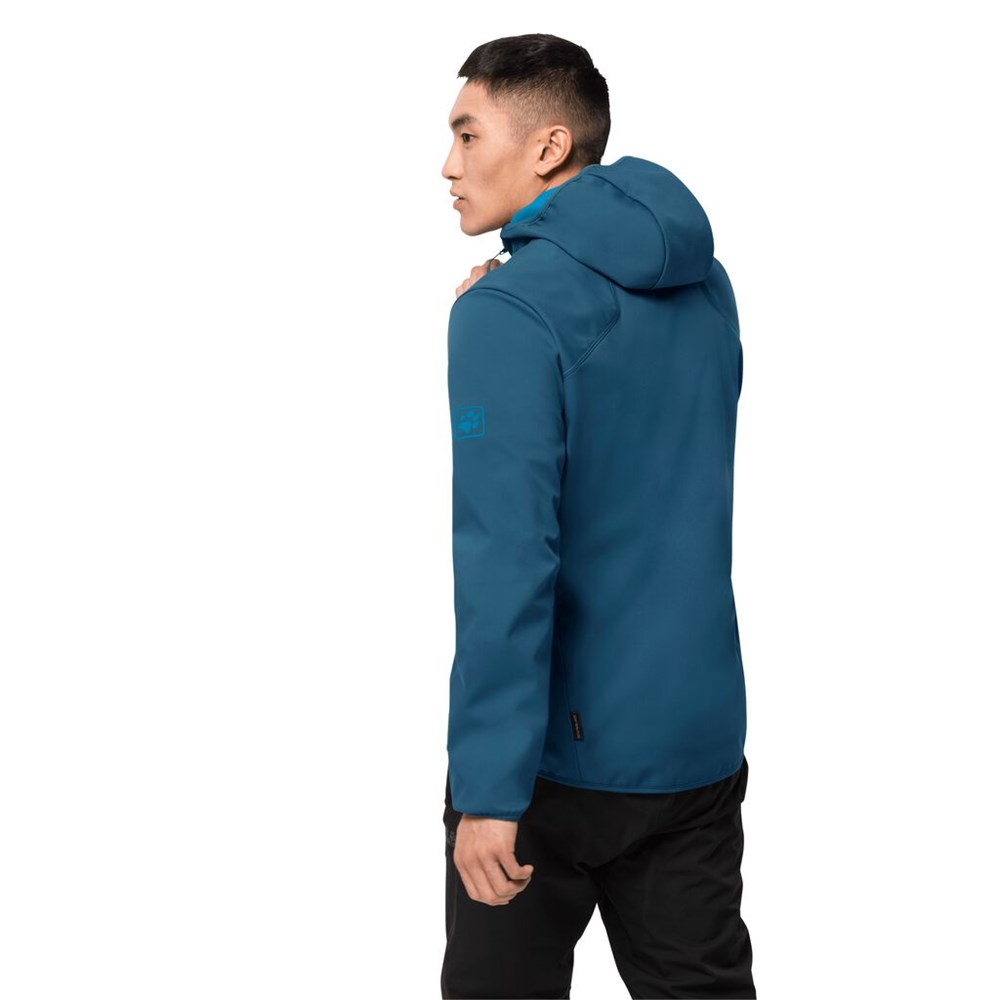 Chaqueta Softshell Jack Wolfskin Northern Point Hombre Azules | QY2360519