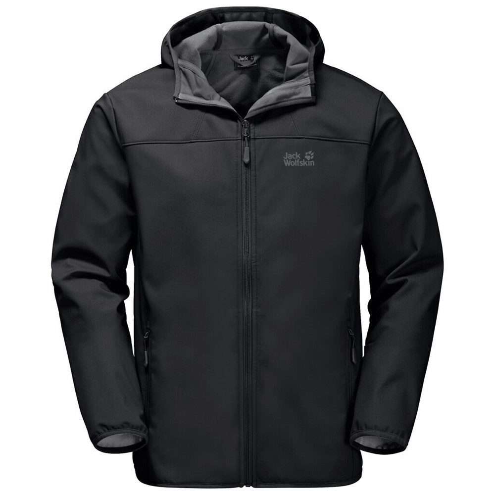 Chaqueta Softshell Jack Wolfskin Northern Point Hombre Negros | HI5076948