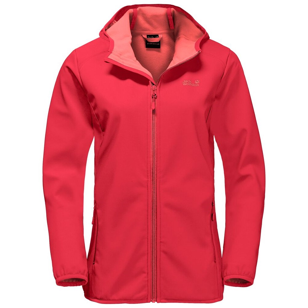 Chaqueta Softshell Jack Wolfskin Northern Point Mujer Rojos | WI1892560